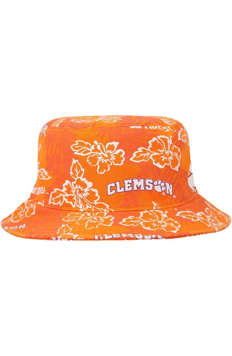 Reyn Spooner Men's Reyn Spooner Orange Clemson Tigers Floral Bucket Hat, Alternate, color, Orange
