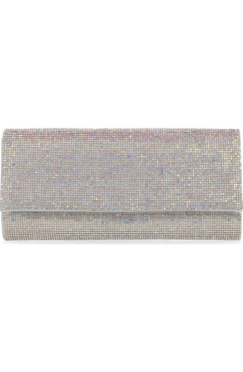 Jessica McClintock Cherrie Ombré Rhinestone Clutch, Main, color,