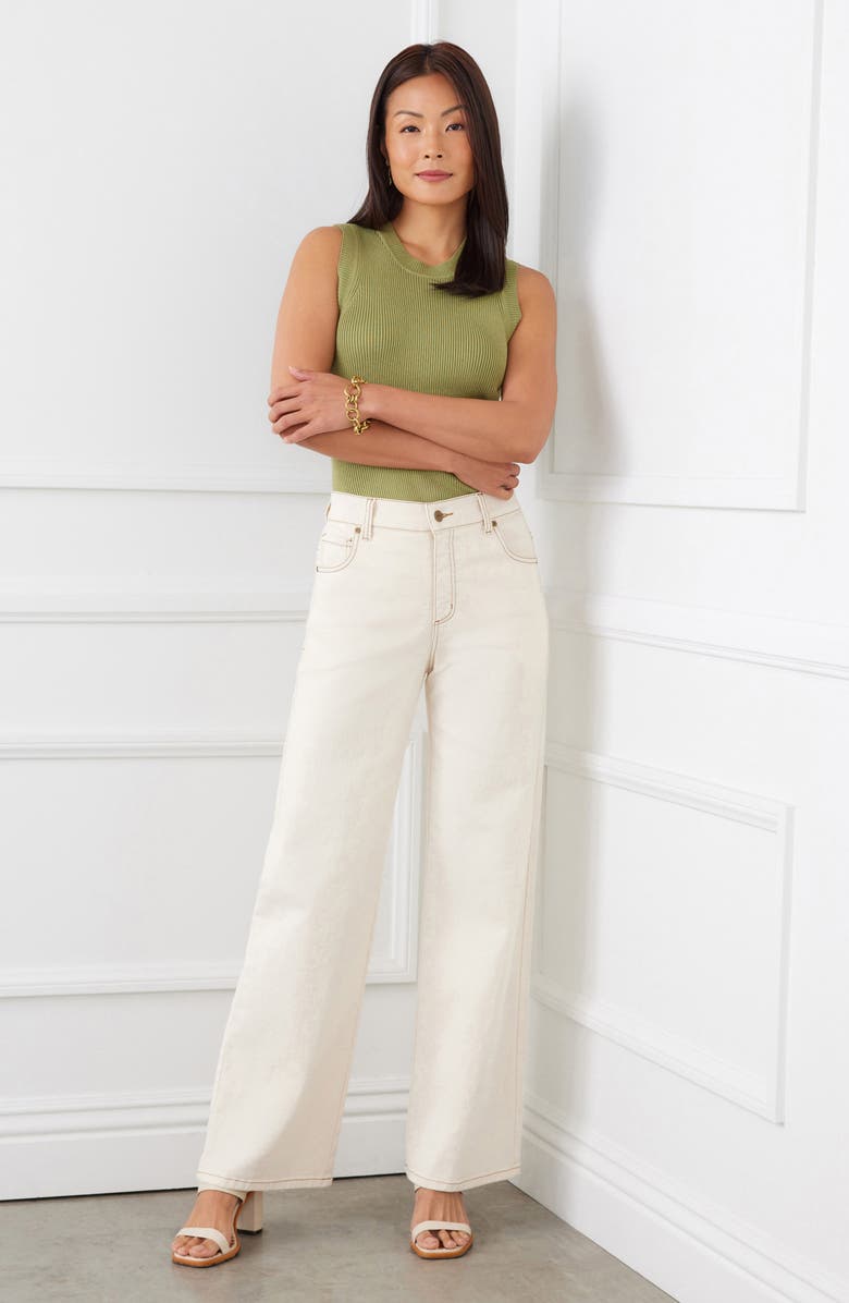 Karen Kane Wide Leg Jeans, Alternate, color, 