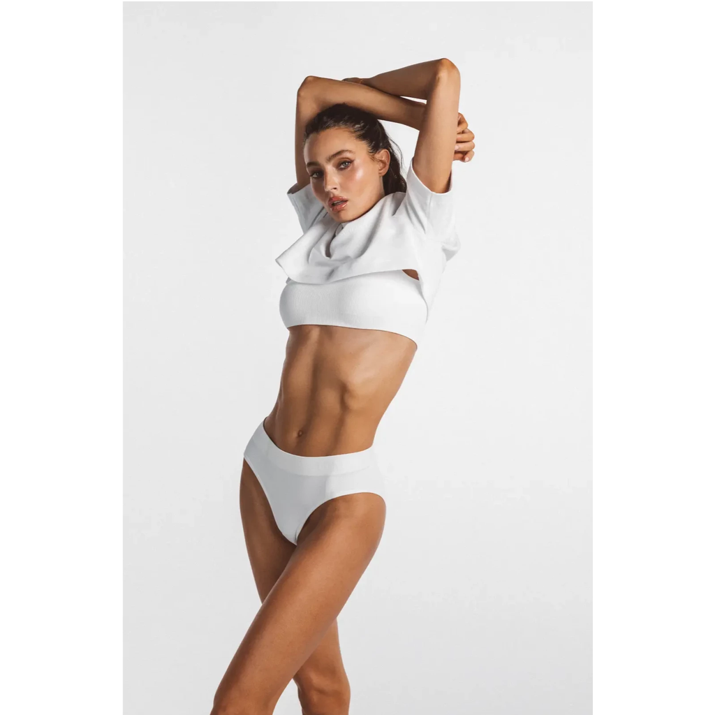 Ldma High Sculpt Bra Rib In White