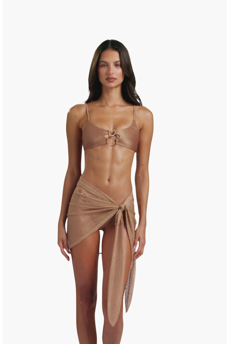 Dudley Short Pareo, Alternate, color, Nude