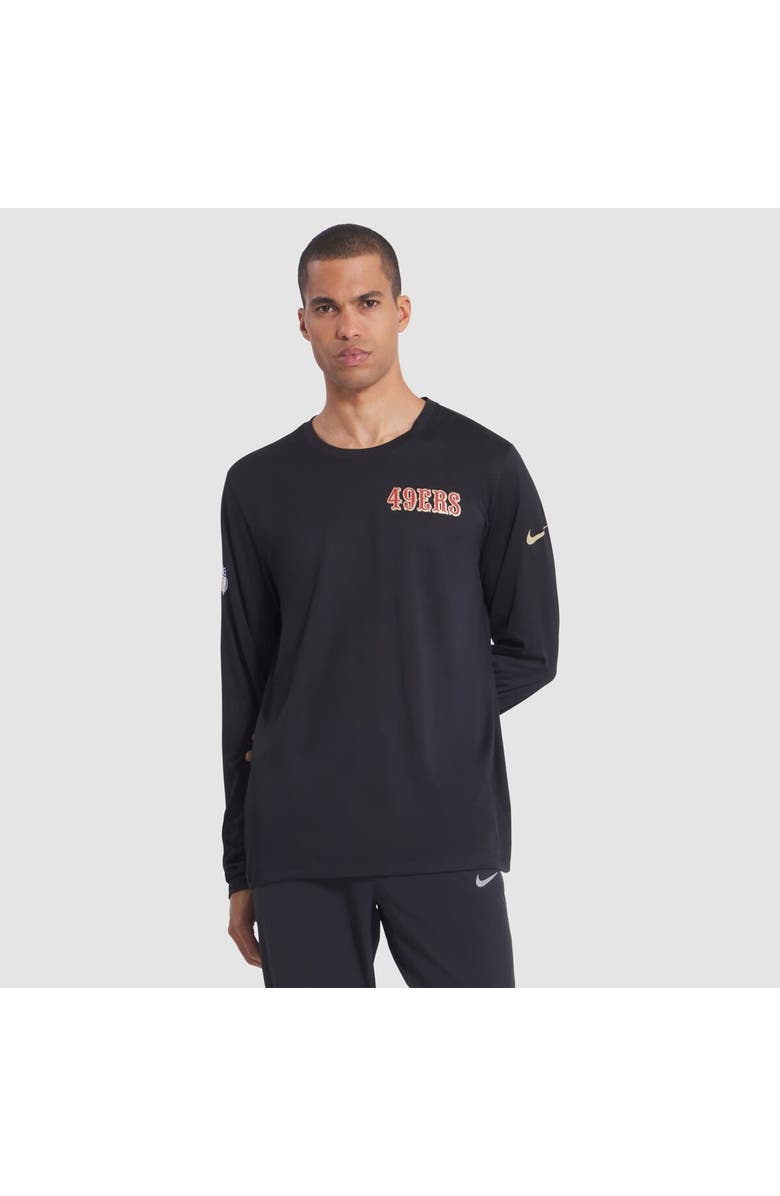 Nike Men's Nike Black San Francisco 49ers 2025 Rivalries Collection Sideline Legend Dri-FIT Long Sleeve T-Shirt, Main, color, Black