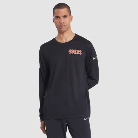 Men's Nike Black San Francisco 49ers 2025 Rivalries Collection Sideline Legend Dri-FIT Long Sleeve T-Shirt