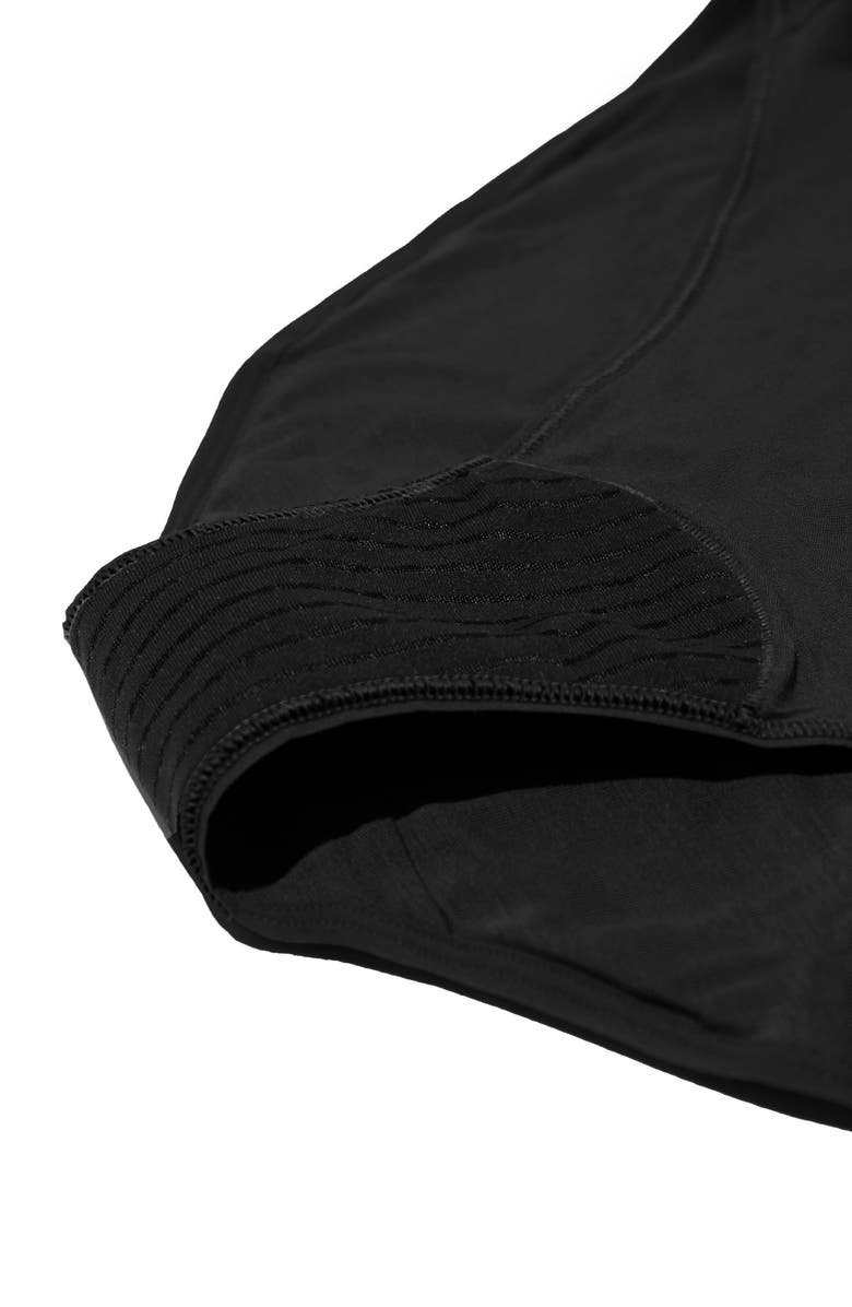 Saalt Period & Leakproof Regular Absorbency Comfort Bikini, Alternate, color, Black