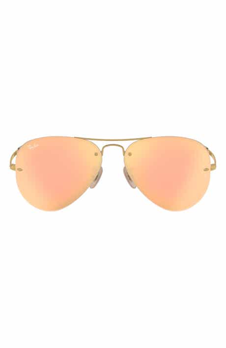 59mm Semi Rimless Aviator Sunglasses
