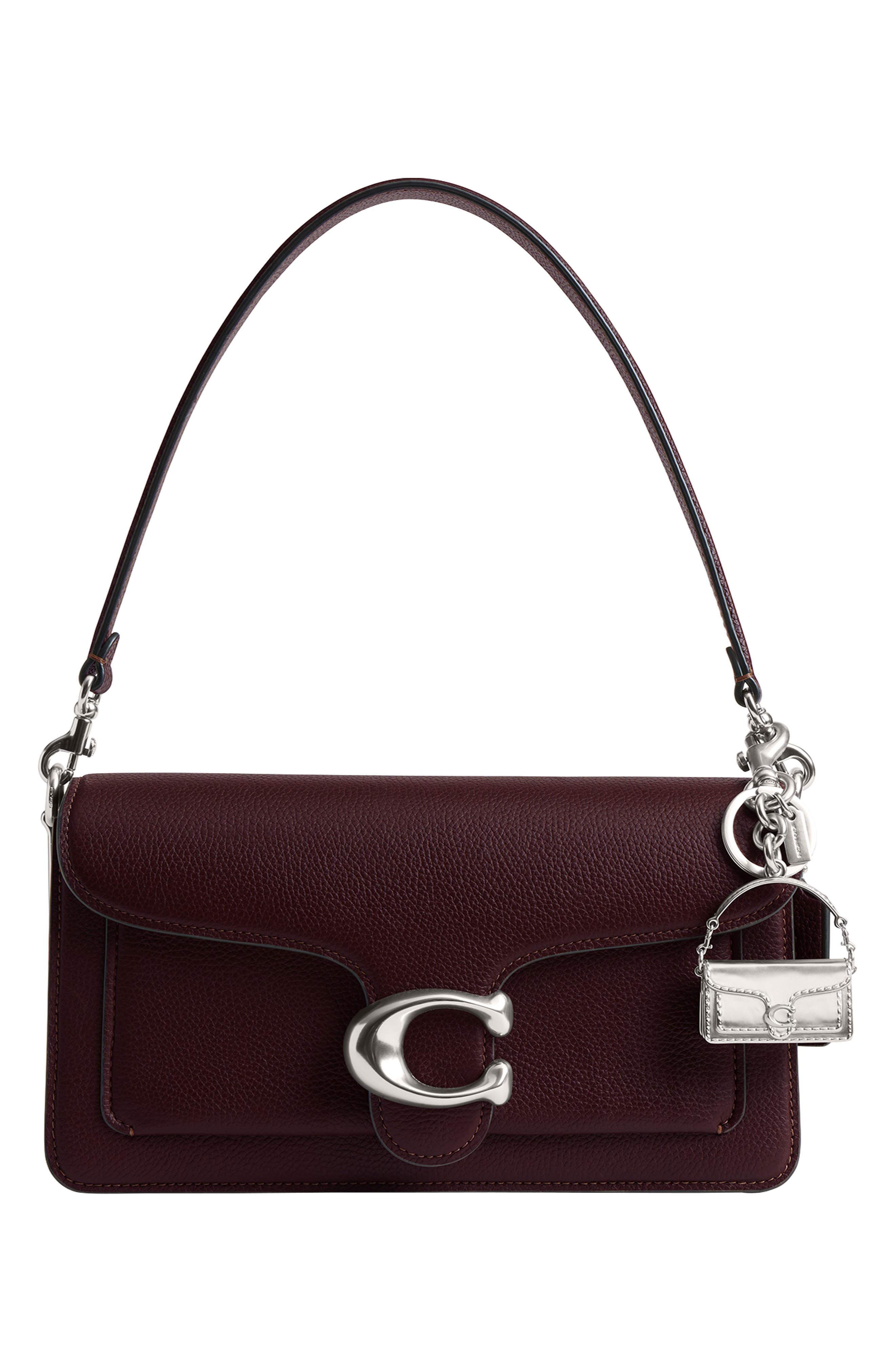 COACH Tabby Bag Charm, Alternate, color, Lh/ Silver