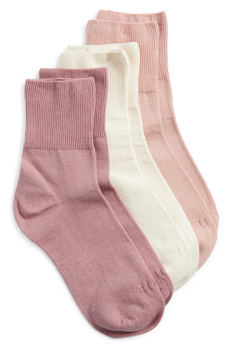 3-Pack Bobby Socks, Main, color, CARAMEL PACK
