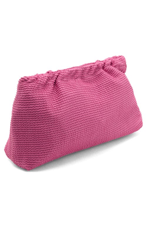 Mango Textured Cosmetics Bag In Pink