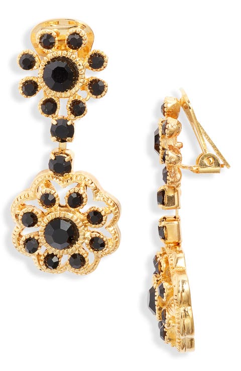 Flower Cluster Drop Earrings