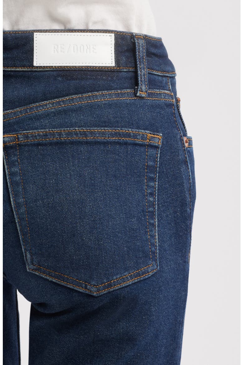 Slim Straight Crop Jeans, Alternate, color, BARELY WORN