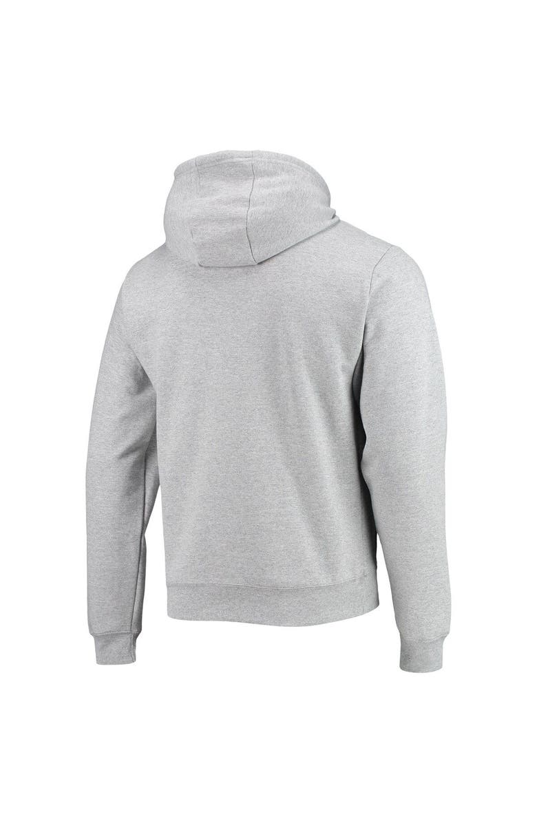 LEAGUE COLLEGIATE WEAR Men's League Collegiate Wear Heathered Gray West Virginia Mountaineers Seal Neuvo Essential Fleece Pullover Hoodie, Alternate, color, 