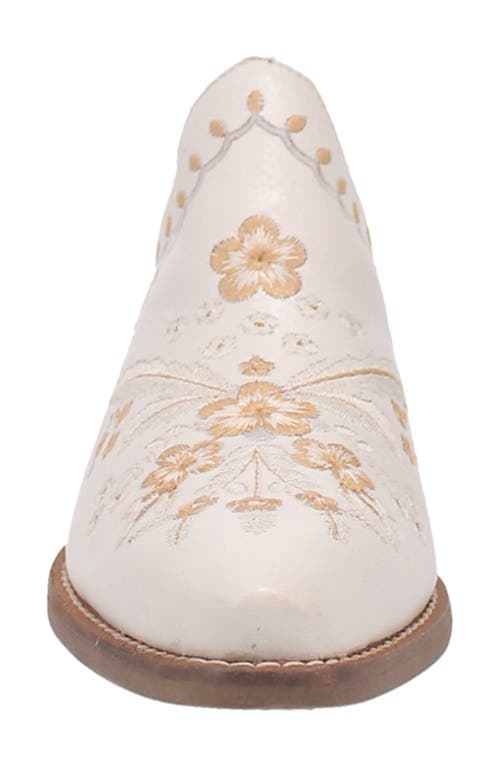 Dingo Wildflower Mule In White