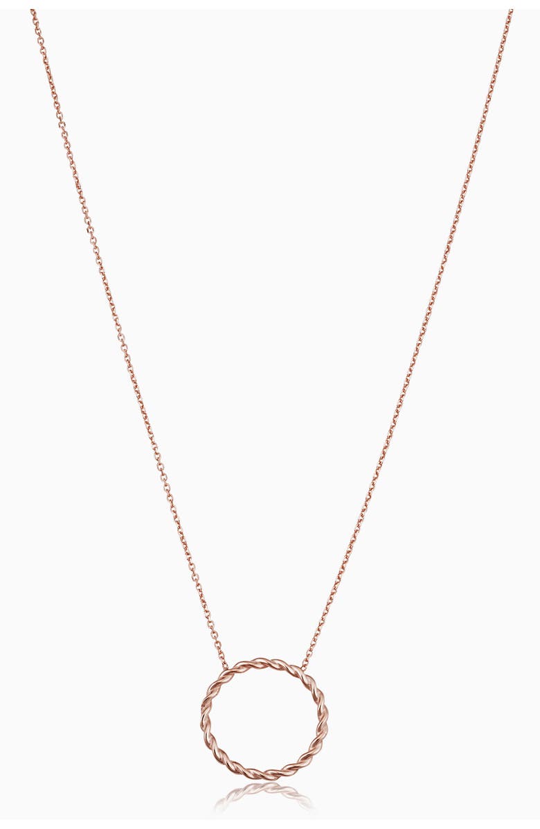 Oradina 14K Gold Caesar Pendant Necklace, Main, color, Rose Gold