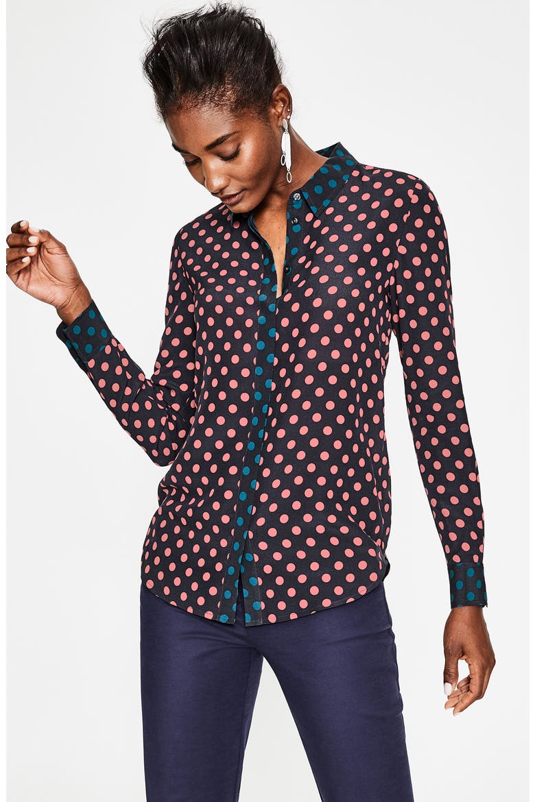 The Silk Shirt, Alternate, color, BLUSH REGULAR SPOT