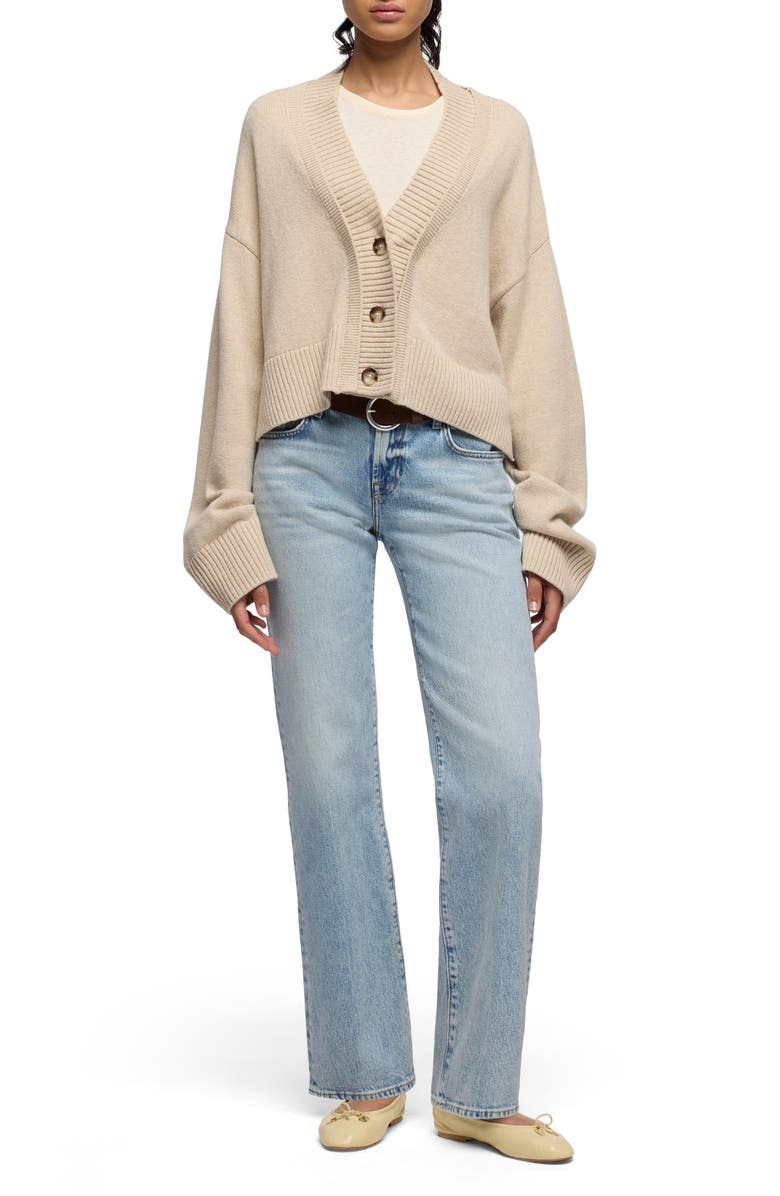 7 For All Mankind Calie Shadow Pocket Mid Rise Straight Leg Jeans, Alternate, color, Ode To