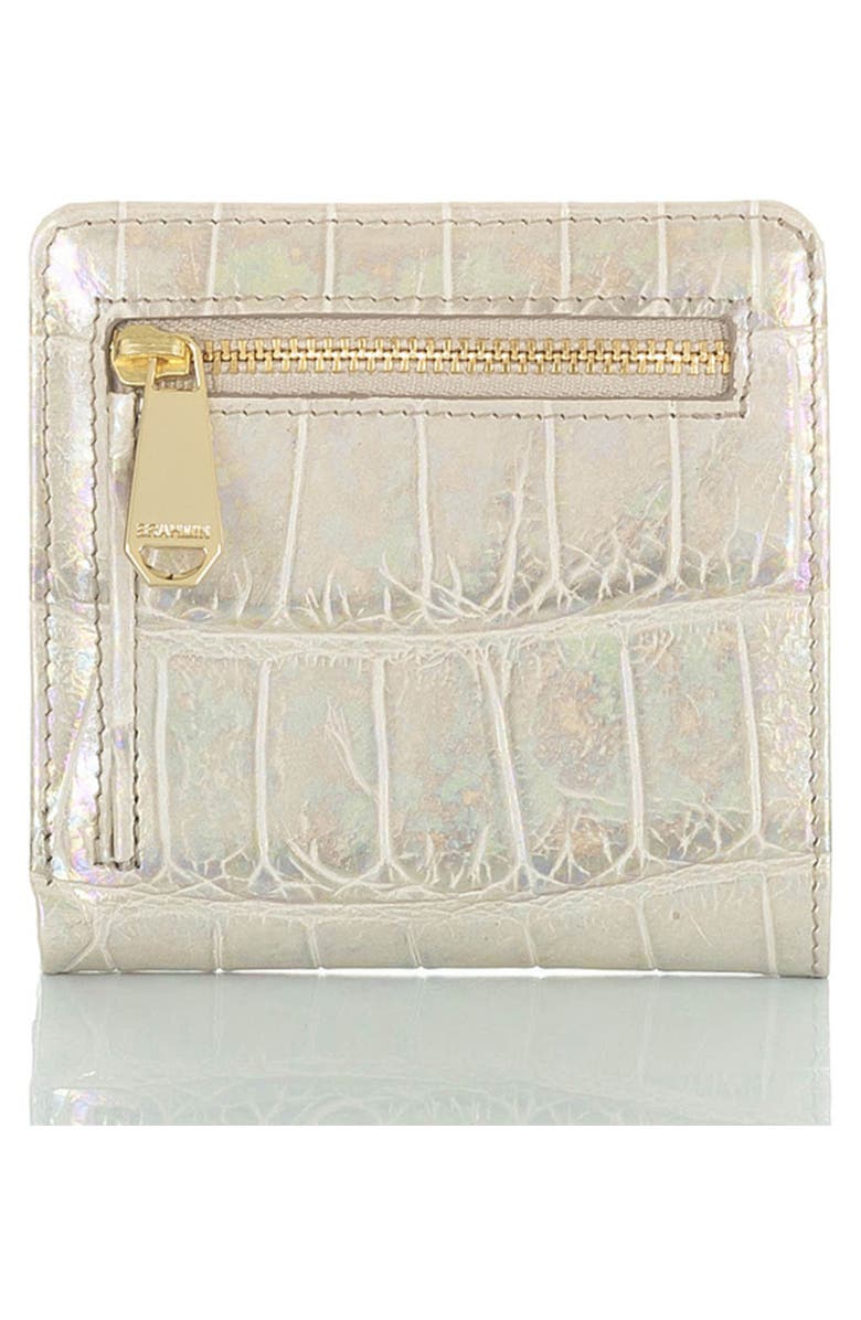 Brahmin Jane Croc Embossed Leather Wallet, Alternate, color,