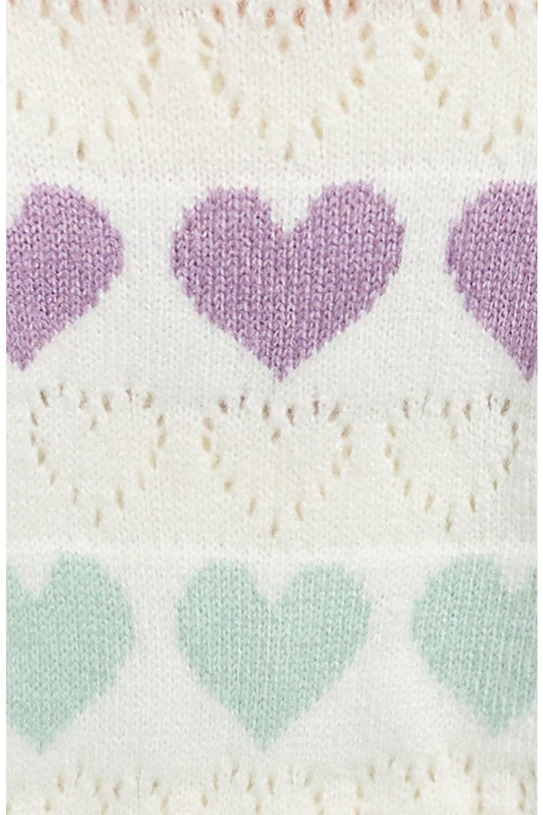 Kids' Heart Sweater, Alternate, color, IVORY