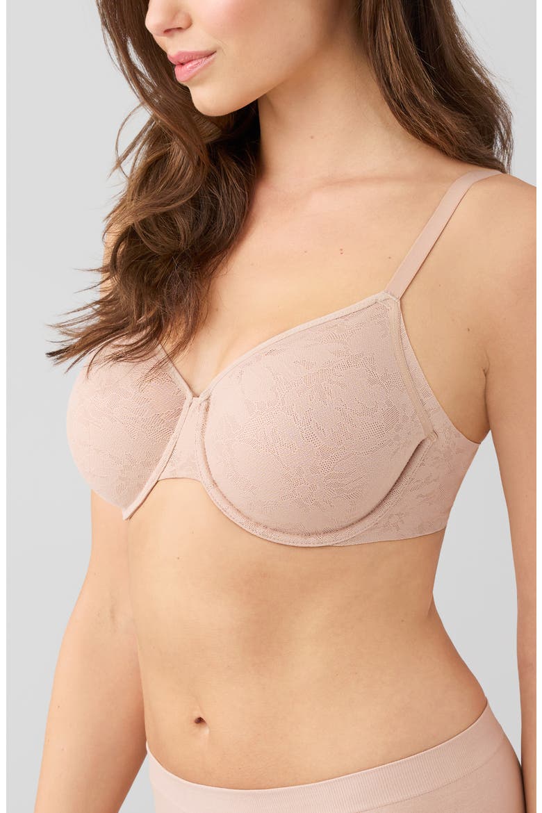 Taking Sides Smoothing Underwire Bra, Alternate, color, ROEBUCK