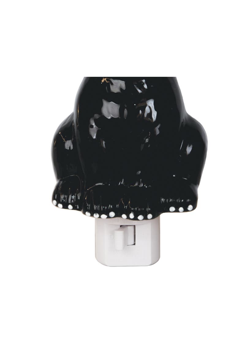 Bear Night Nightlight, Alternate, color, Black