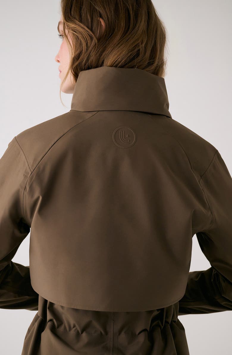 Lole Alizé Rain Trench Coat, Alternate, color, Mocha