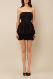 Contessa Mills Lulu Structured Poplin Corset Inspired Romper