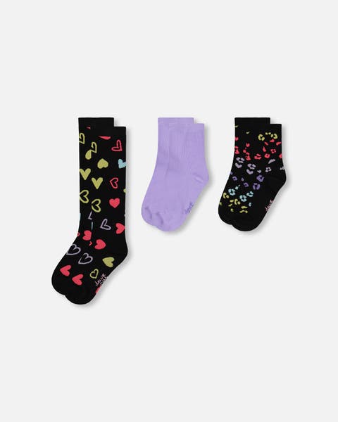 Girl 3-Pack Knit Socks (Toddler, Little Kid & Big Kid)