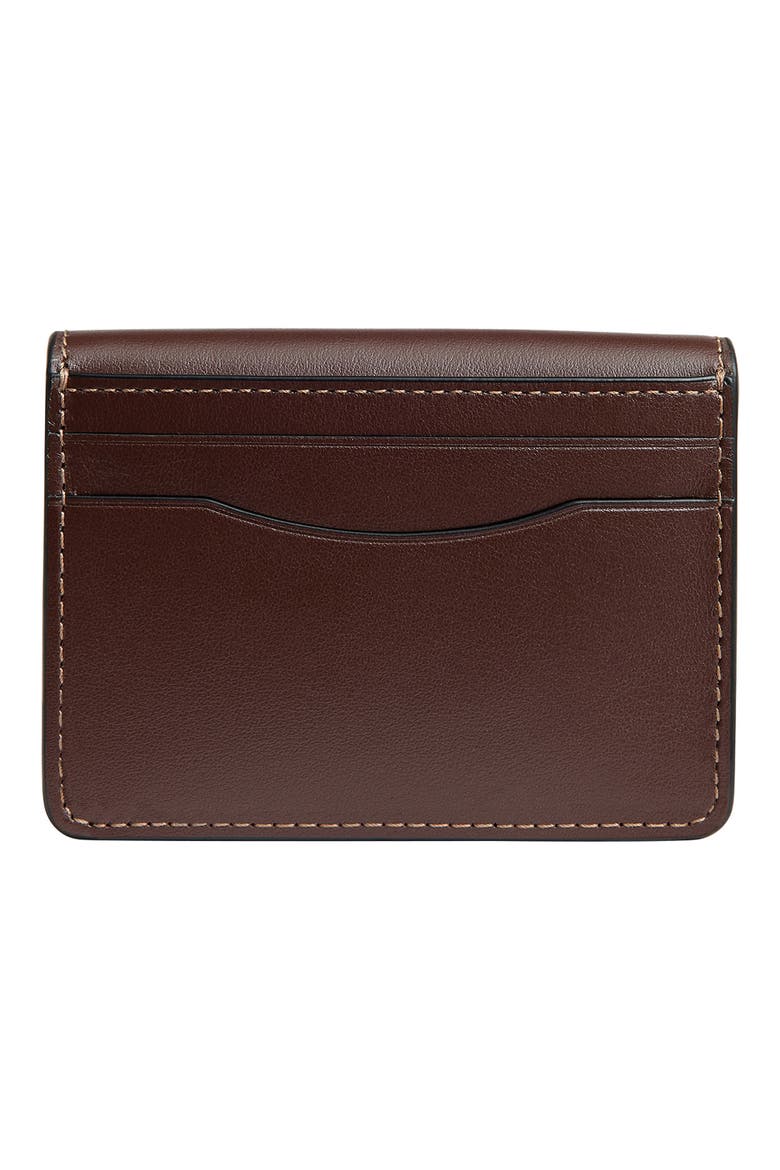 Tabby Leather Card Case, Alternate, color, B4/ MAPLE