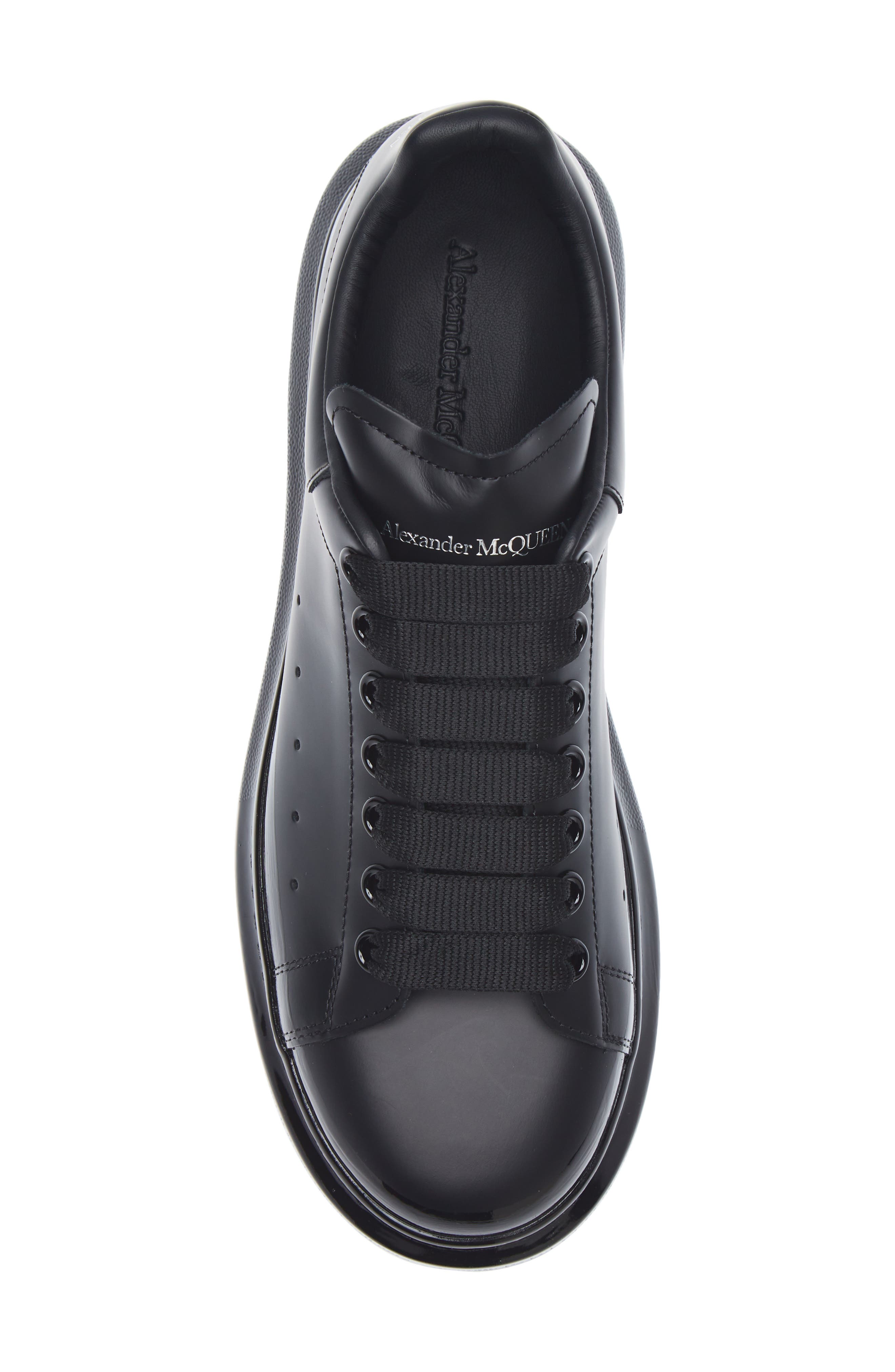 McQueen Oversized Sneaker, Alternate, color, Black