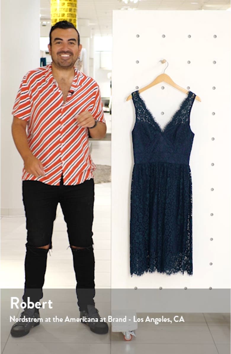 Lace Fit & Flare Dress, sales video thumbnail