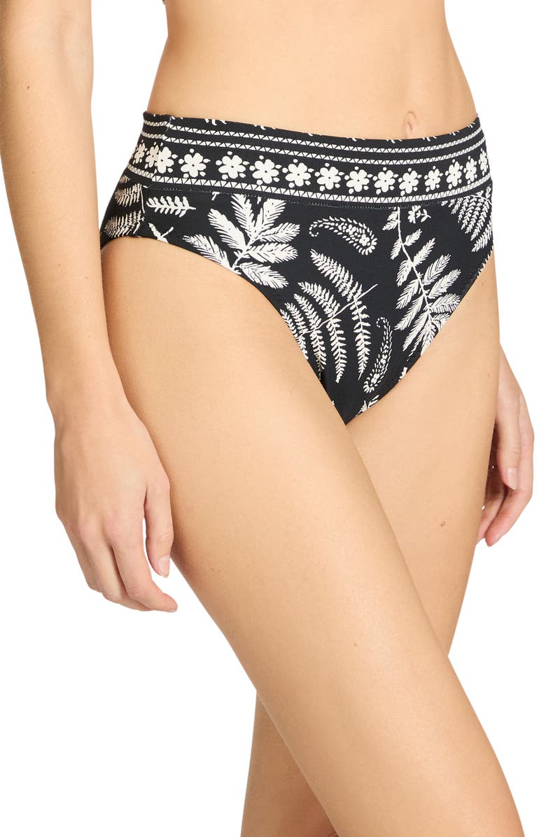Robin Piccone Hailey High Waist Bikini Bottoms, Alternate, color, 