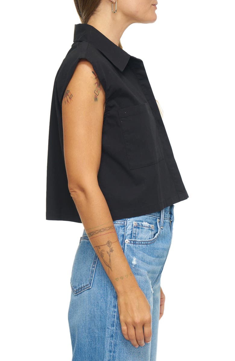 Pistola Liam Sleeveless Crop Shirt, Alternate, color,