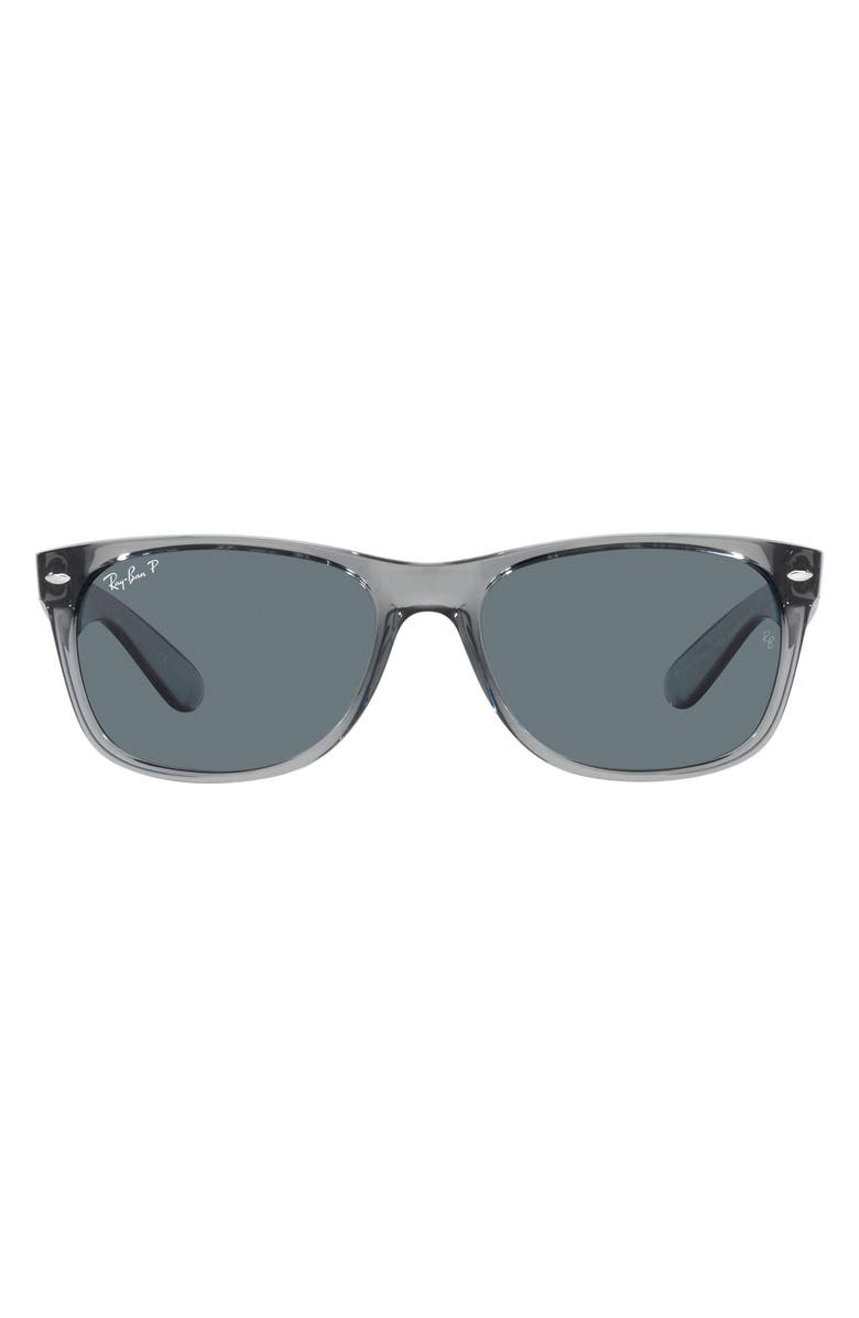 Ray-Ban New Wayfarer 58mm Square Sunglasses, Main, color, Gunmetal/ Dark Grey