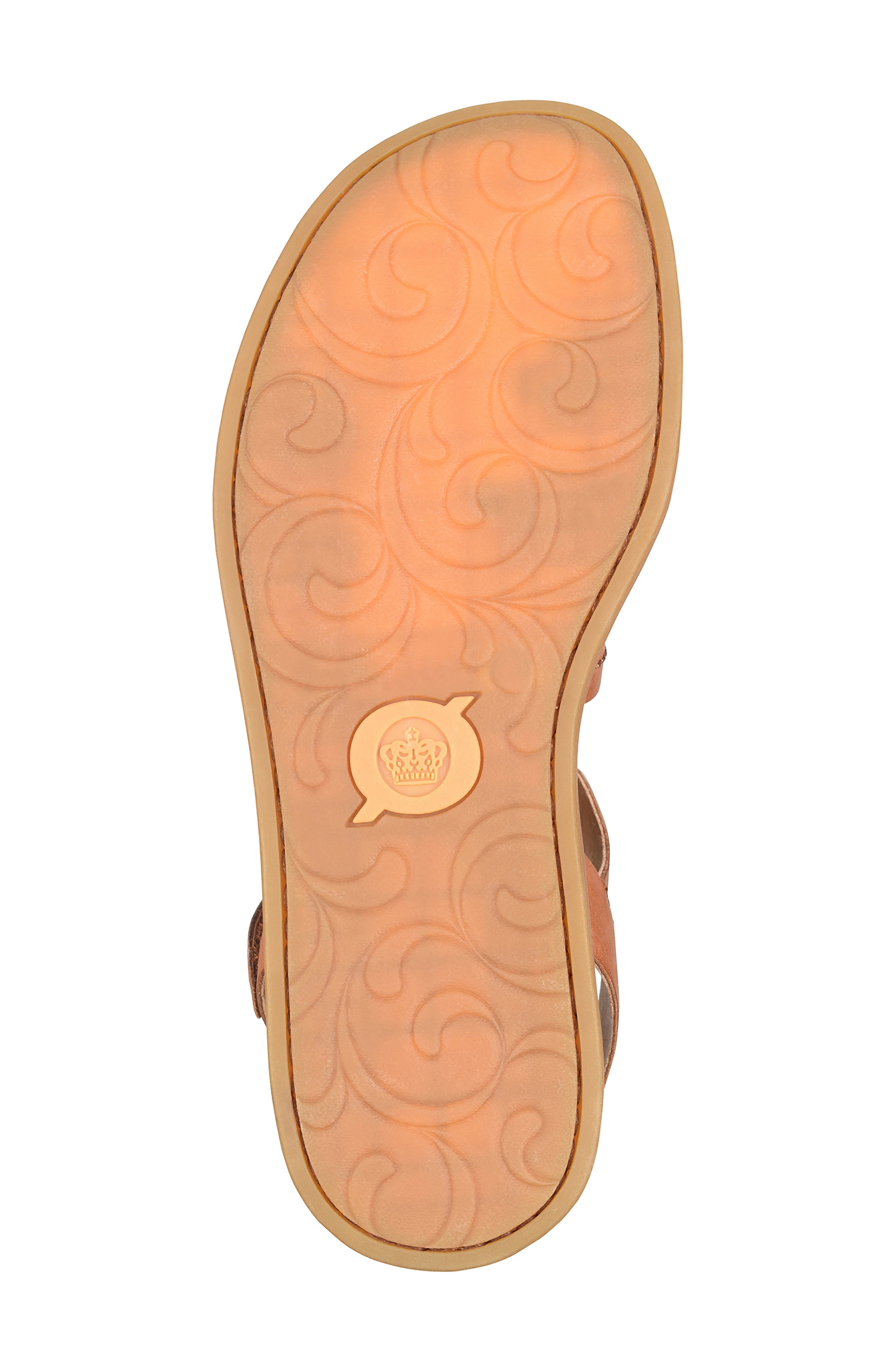 Iana Ankle Strap Sandal, Alternate, color, BROWN LEATHER