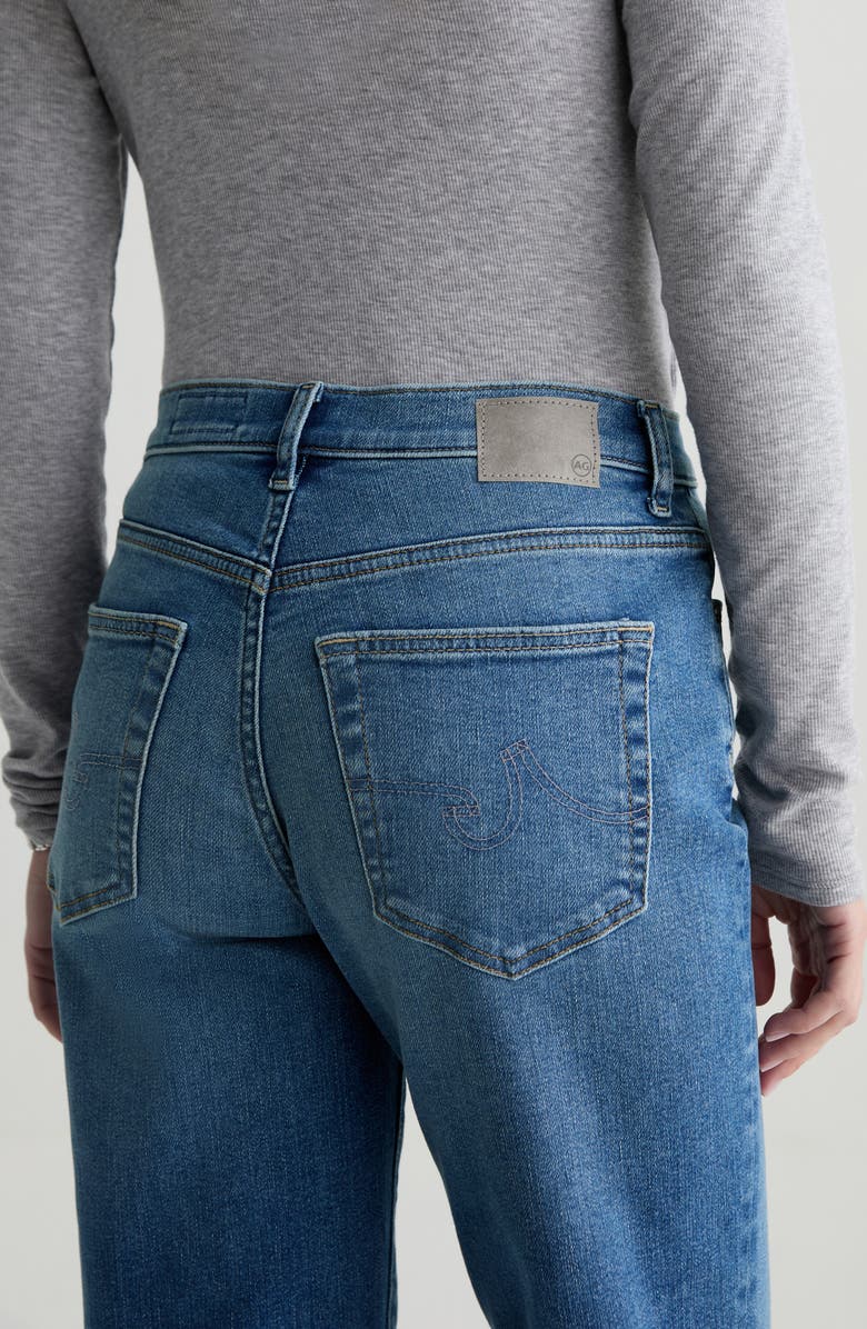 AG Brinley Mid Rise Straight Leg Jeans, Alternate, color, Rewind