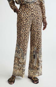 Etro Straight Leg Silk Pants