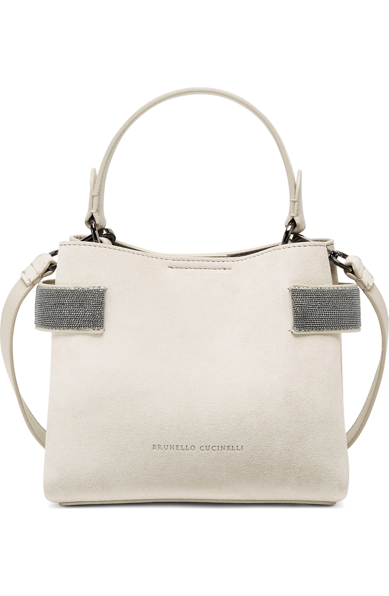 Brunello Cucinelli Small Top-Handle Essence bag, Main, color, Ivory