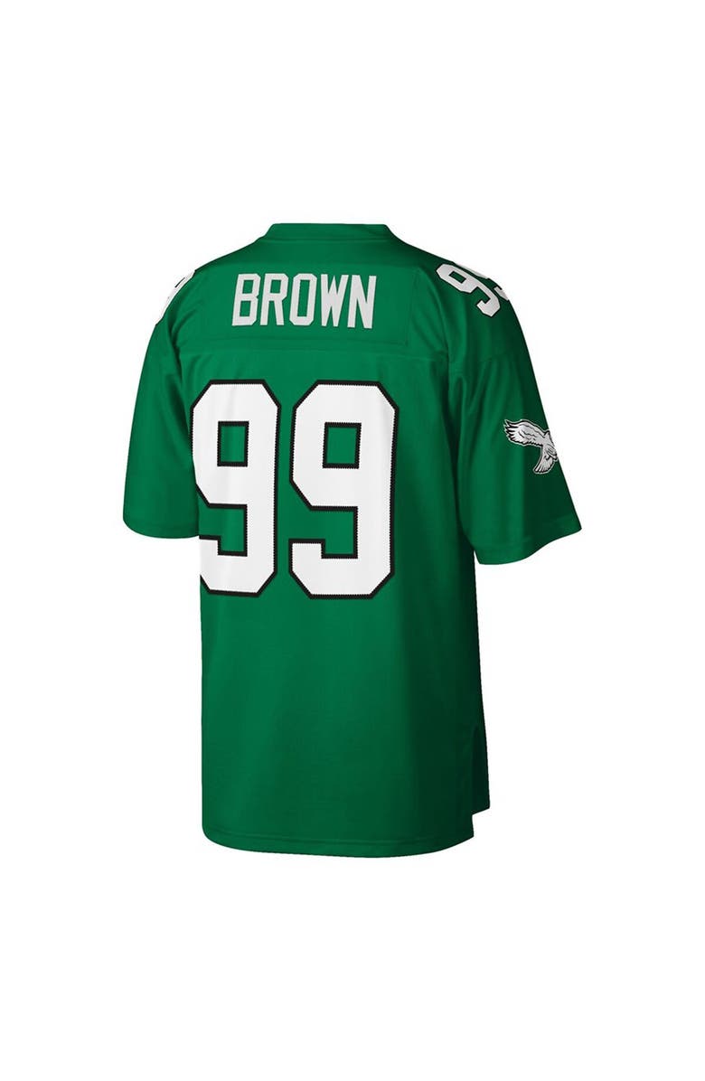 Mitchell & Ness Men's Mitchell & Ness Jerome Brown Kelly Green Philadelphia Eagles Big & Tall 1990 Retired Player Replica Jersey, Alternate, color, Kelly Green