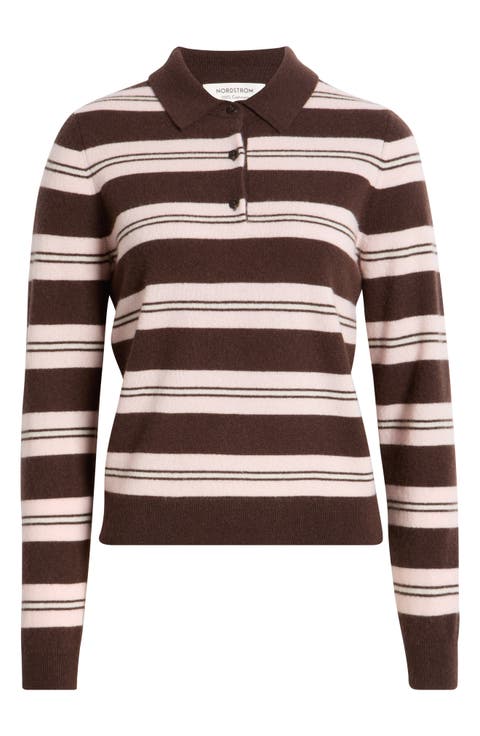 Cashmere Polo Sweater