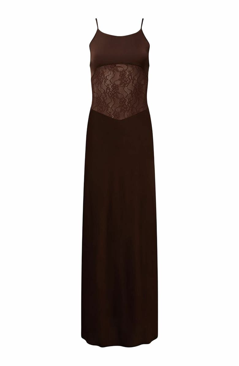 WeWoreWhat Lace Slip Maxi Dress, Main, color, 
