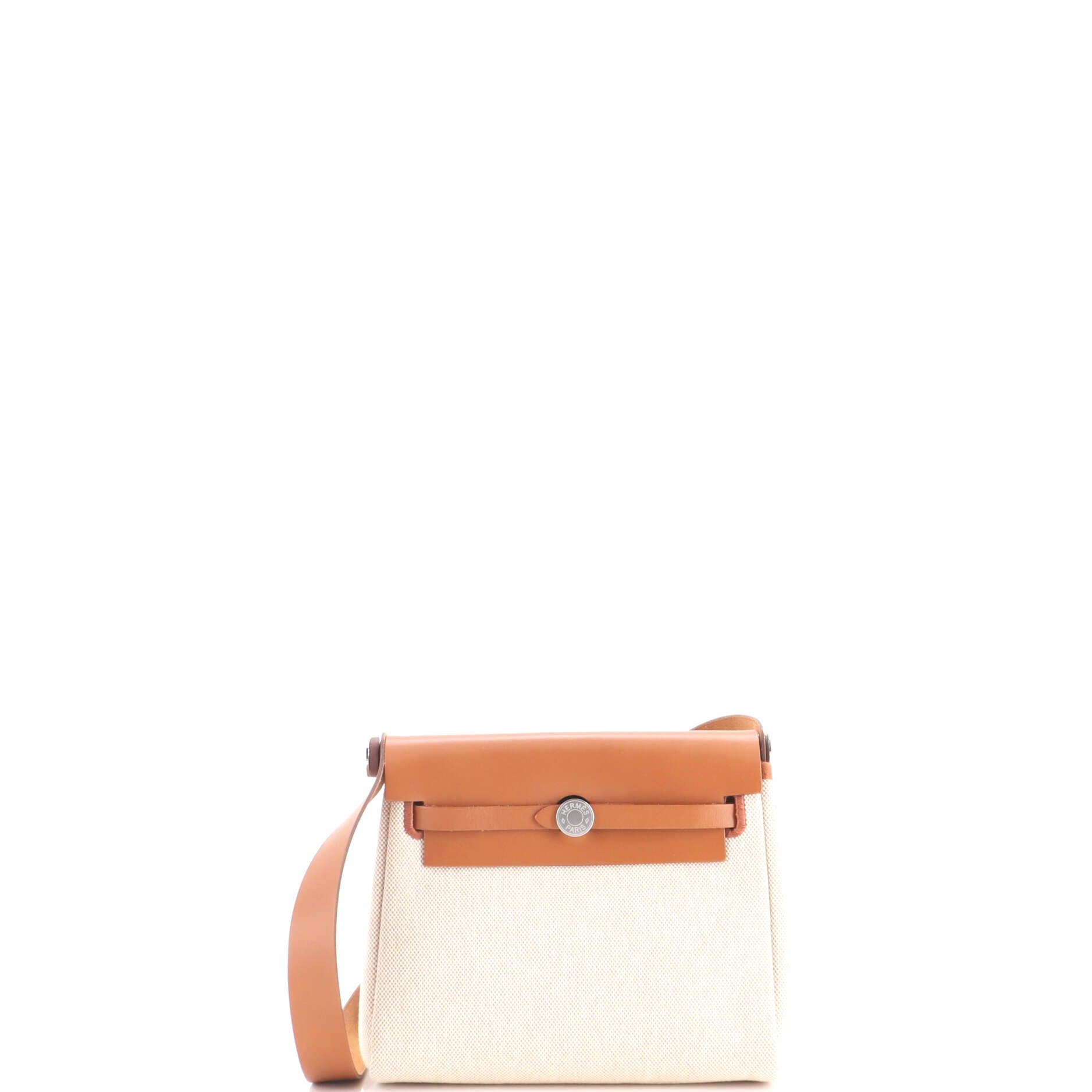 Herbag Zip Toile and Leather 20, Main, color, White