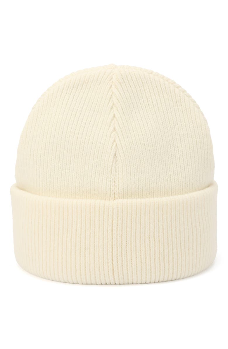 COACH Rib Embossed Beanie, Alternate, color, Chalk