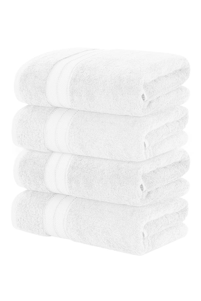 Spunloft Bath Towel - Set of 4, Alternate, color, WHITE