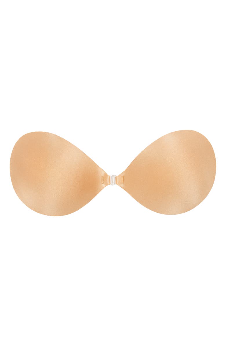 FASHION FORMS Seamless Backless Adhesive Push-Up Bra, Main, color, Mocha