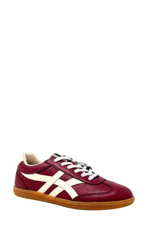 Shushop Sasha Sneaker In Burgundy