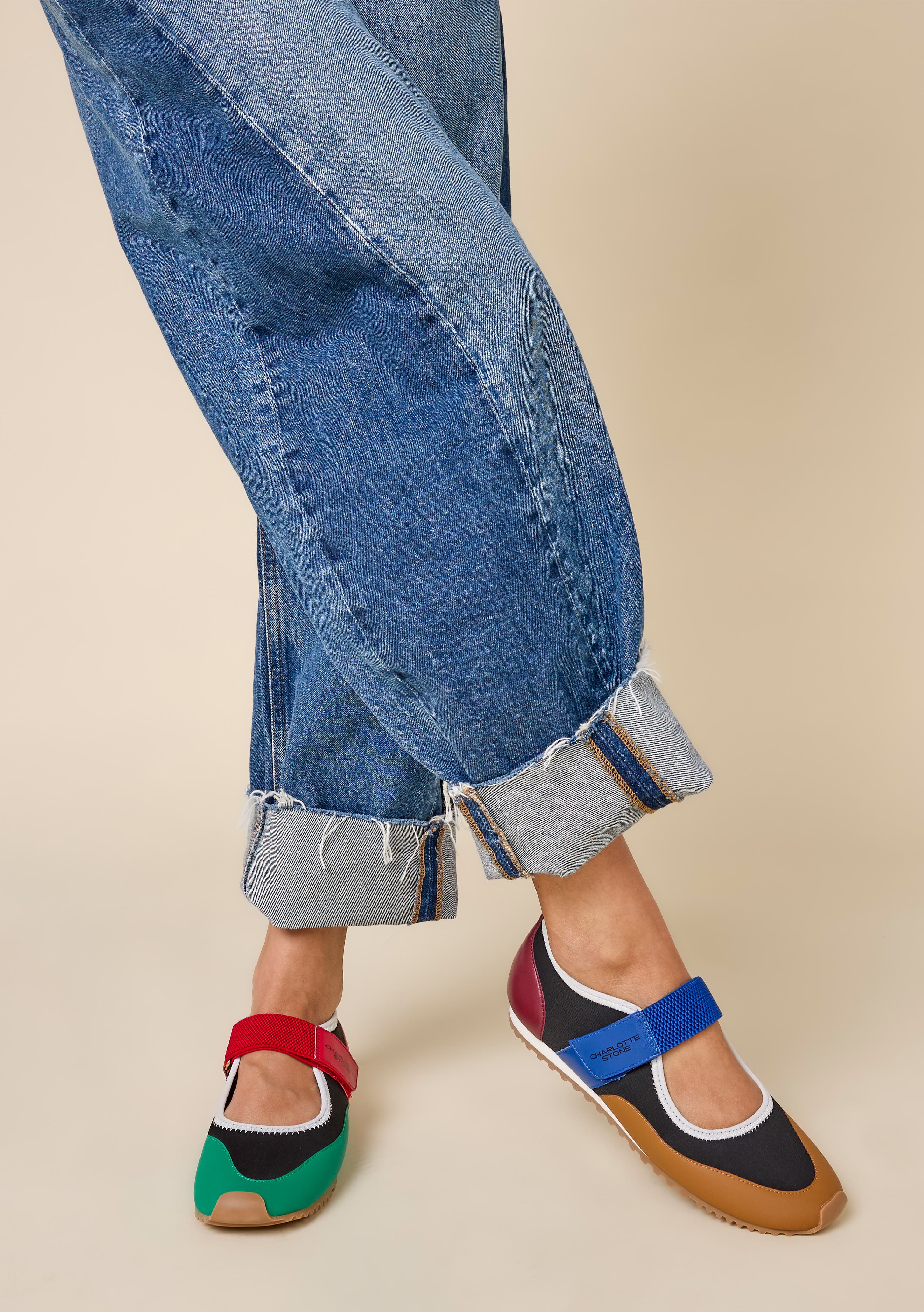 Charlotte Stone Mable Mismatched Ballet Sneaker, Alternate, color, Treasure