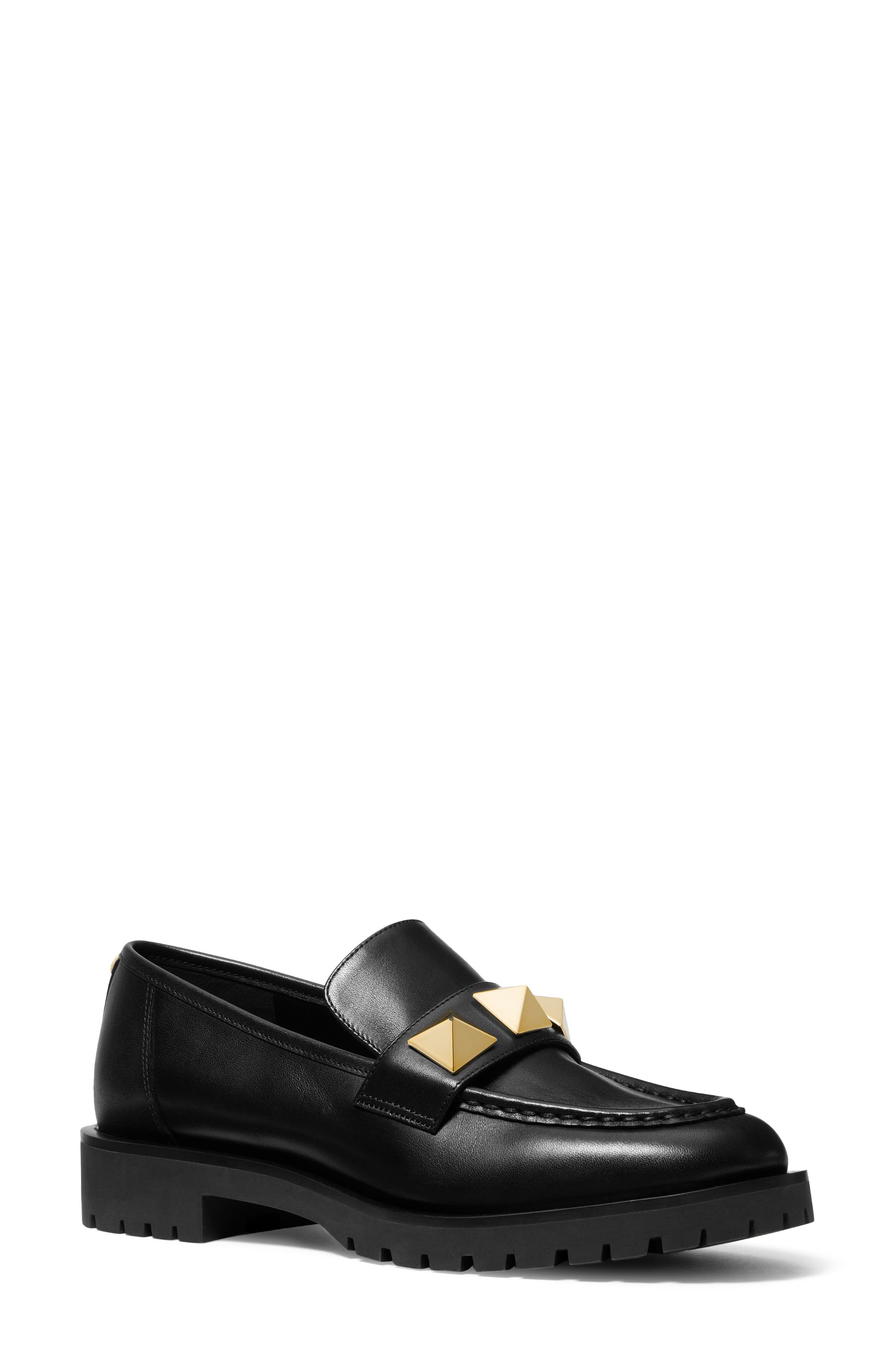 Holland Leather Loafer, Main, color, BLACK