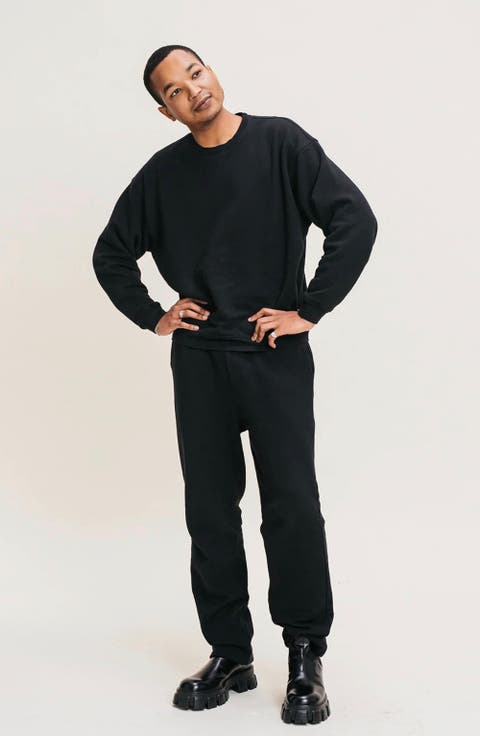 Men's Organic Cotton Teddy Oversized Crewneck