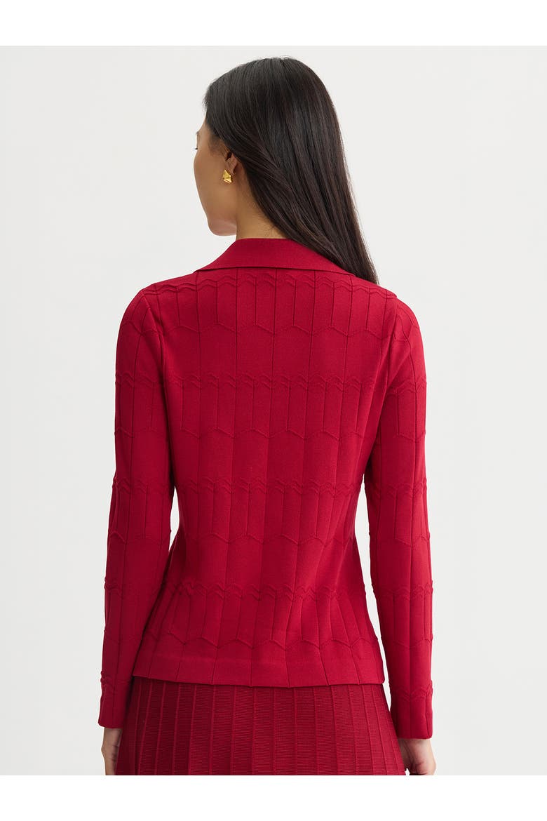 Textured Soft Knit Top, Alternate, color, Scarlet Red