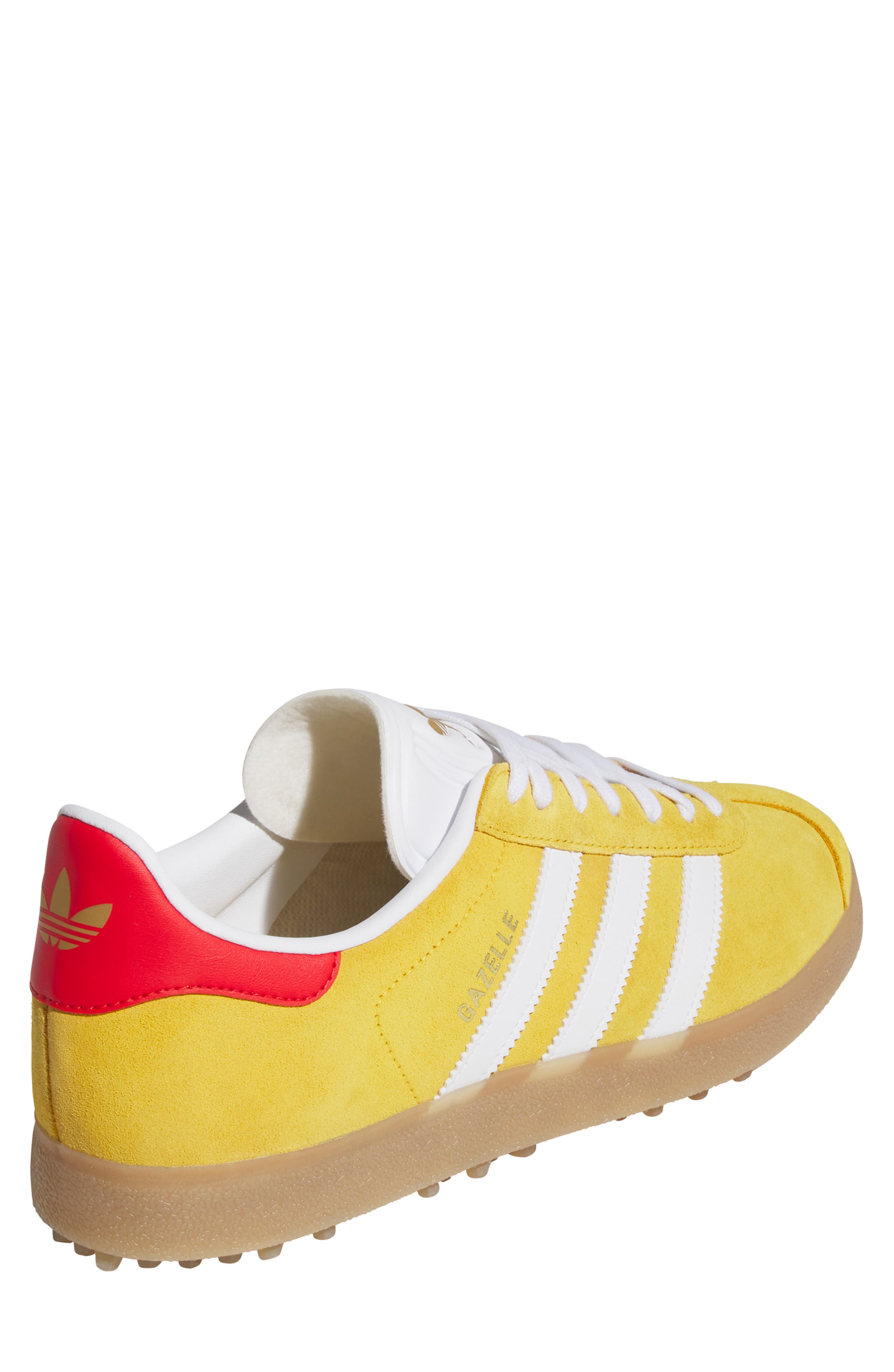 Gazelle Golf Sneaker, Alternate, color, GOLD/ WHITE/ SCARLET