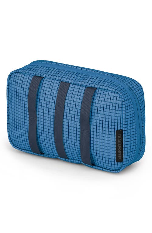 Osprey Transporter Powerhouse Tech Storage Pouch In Blue Flame/nocturnal Blue